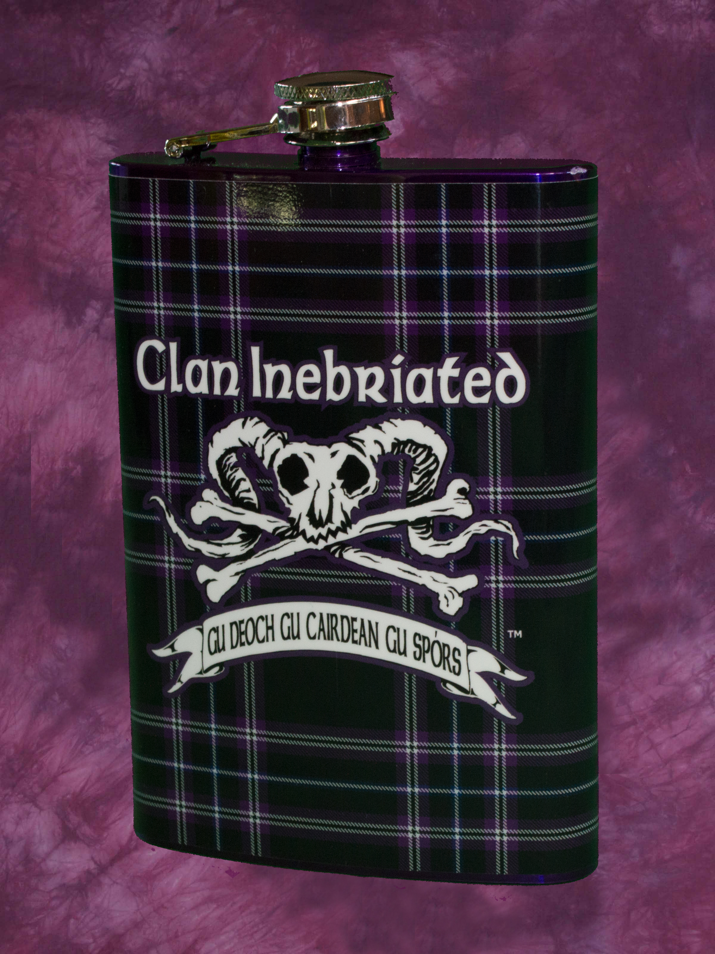 Clan Inebriated flask Purple