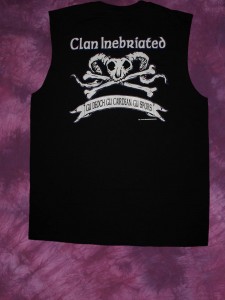 Clan Inebriated Skull and Bones Men's Muscle Shirt 